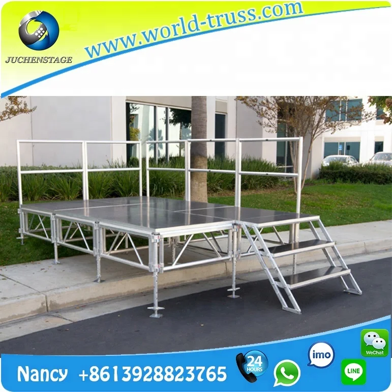 
Быстрая Свадебная сцена алюминиевая сценическая платформа круглая портативная сценическая 