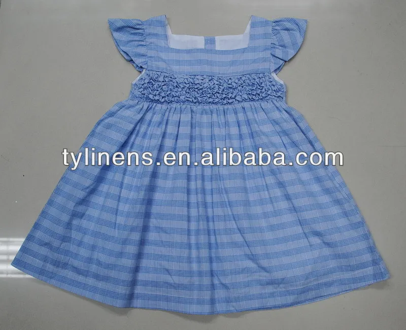 checked baby dress