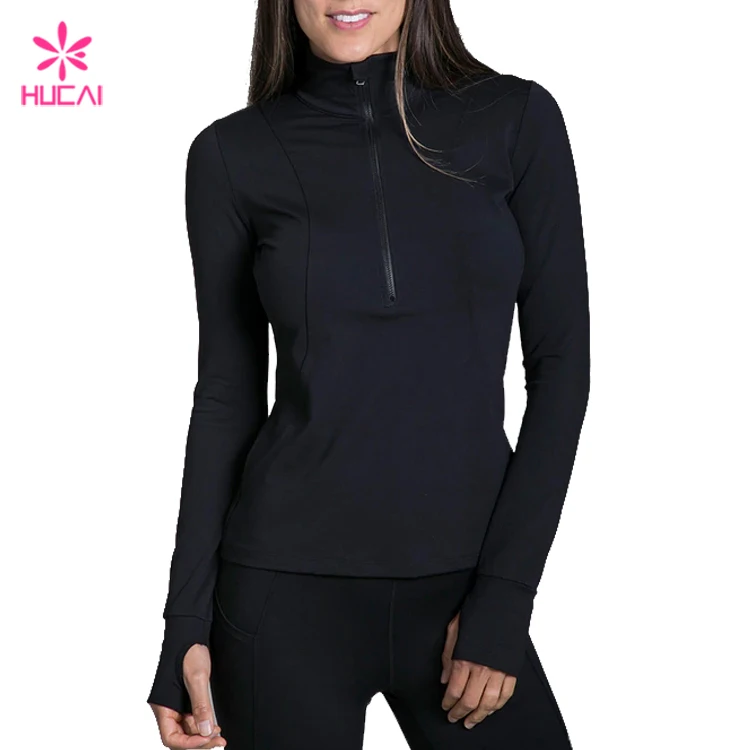 half zip workout jacket