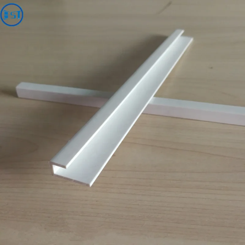 Extrusion L Shaped PVC Profile Custom Plastic Extrusion Building Plastic Trim Strip