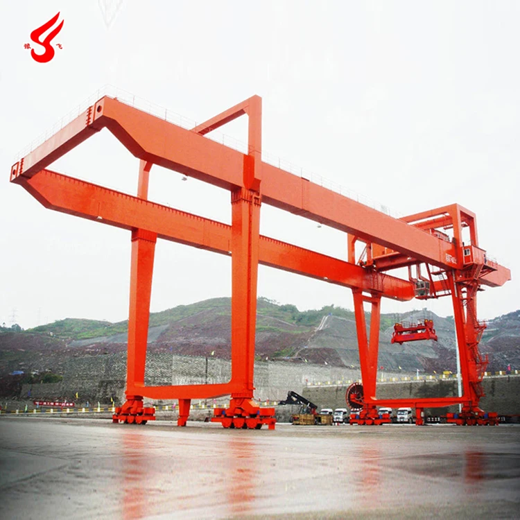 ISO FEM Standards Rail Mounted Gantry Crane RMG Container Crane for Sale