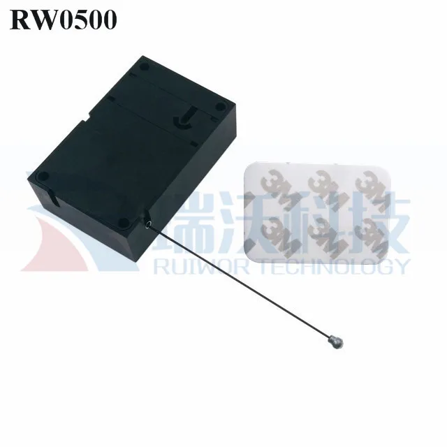 Retracting Tether Retail Display Anti-theft Pull Box, Security Retractor and Cable Recoiler for Glasses, Ring Display