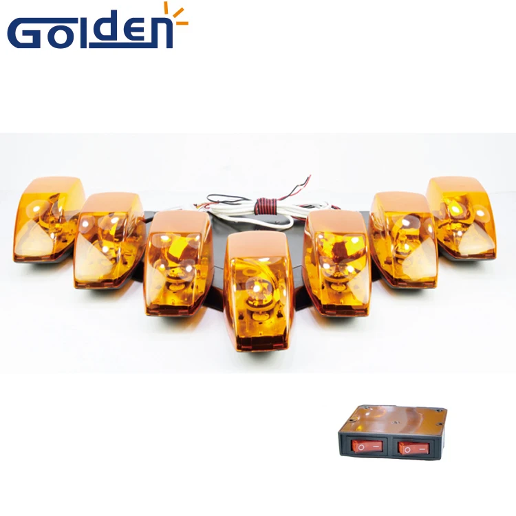 Галогенная вращающаяся аварийная световая балка для грузовика, 12 В, векторная форма