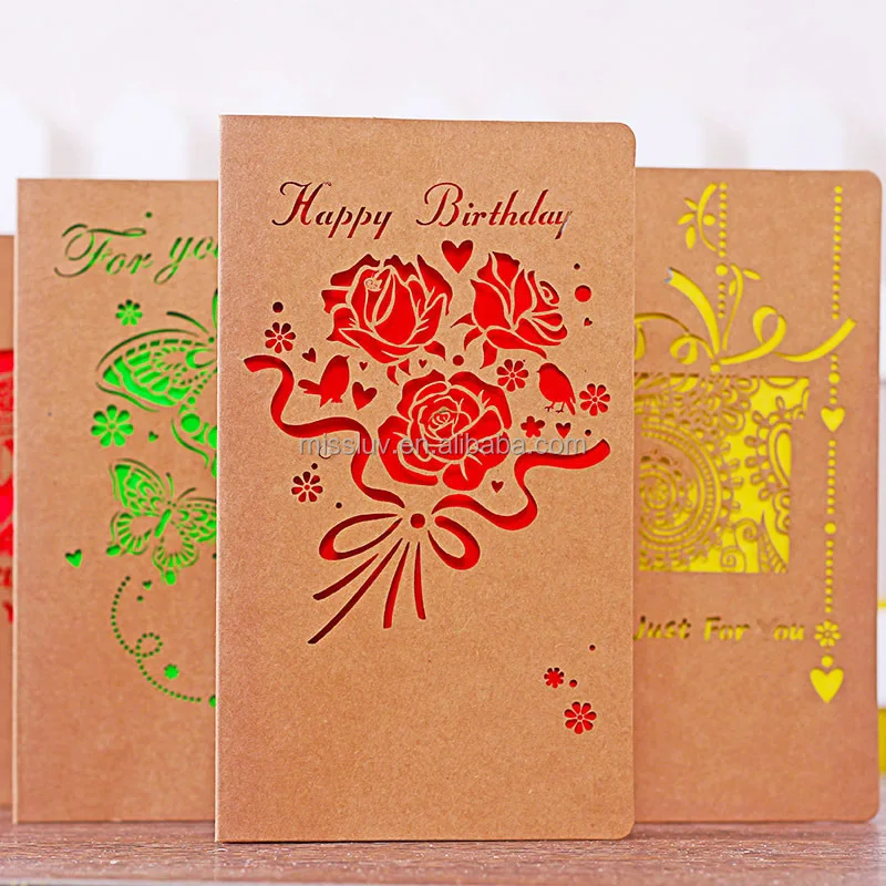 新しいデザインのお誕生日おめでとう手作りグリーティングカードとバラの花の誕生日グリーティングカード Buy 幸せな誕生日手作りグリーティングカード 手作り誕生日グリーティングカードデザイン 誕生日グリーティングカード Product On Alibaba Com