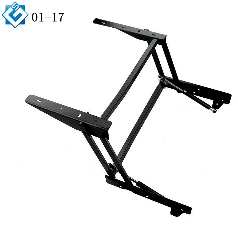 Lift up Top Large Coffee Table DIY Hardware Fitting Furniture Mechanism Gas Hydraulic Hinge Black Transformable Table Mechanism