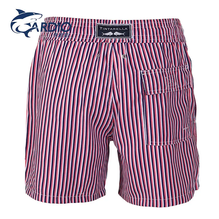 Wholesale Customize Latex Free Swimsuits Washed Swim Shorts for Men Short Swim Trunks