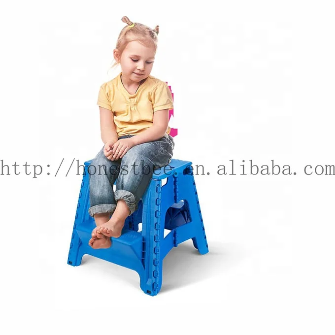 2-в-1 двойного назначения стул два передвижная стремянка прочный пластиковый складной с педалью удобного