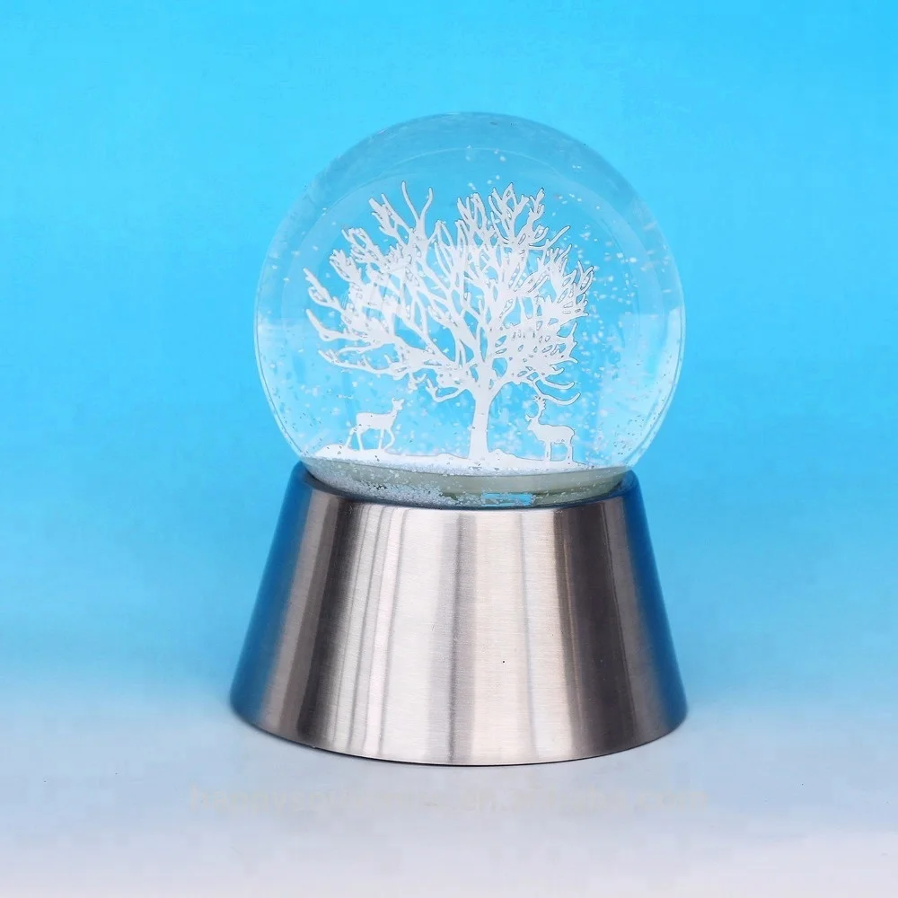 Металлическая основа под заказ, блестящая Звезда, кристальная батарея, снежный шар, железный лист, водяной шар, акция, рождественские подарки, снежный шар