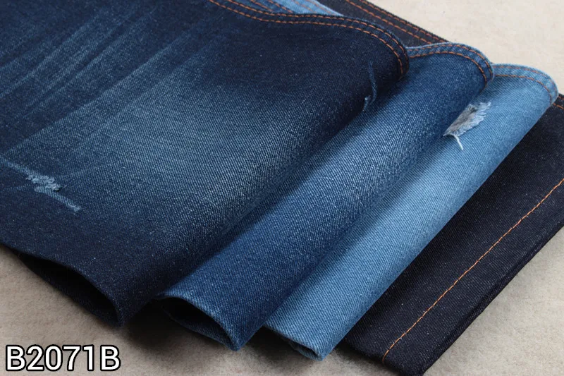 
Дешевая традиционная переработанная джинсовая ткань цвета индиго 