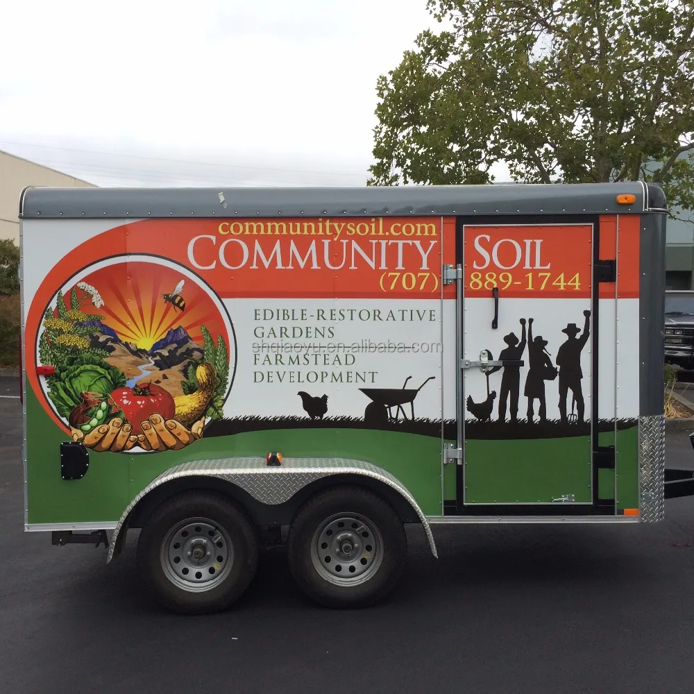 Устойчивая к ультрафиолетовому излучению глянцевая виниловая пленка с принтом логотипа на заказ для