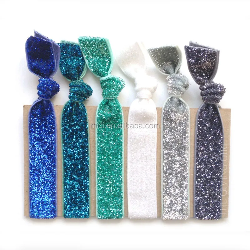 Fashionable golden satin hair band silk elastic large hair Scrunchies women hair accessories