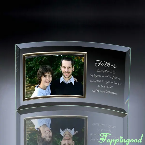 
 Оптовая продажа, изогнутая стеклянная рамка для фотографий, подарки на годовщину свадьбы  