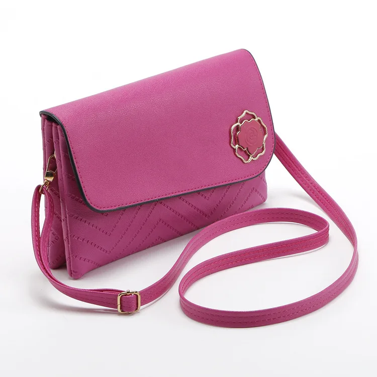 Source Latest Design Women bags Leather Studded Handbag Long Strap