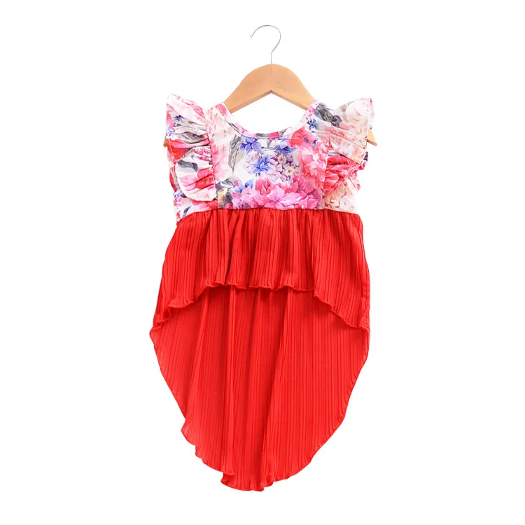 Девушка с рюшами Махаон платье с печатных детские брюки