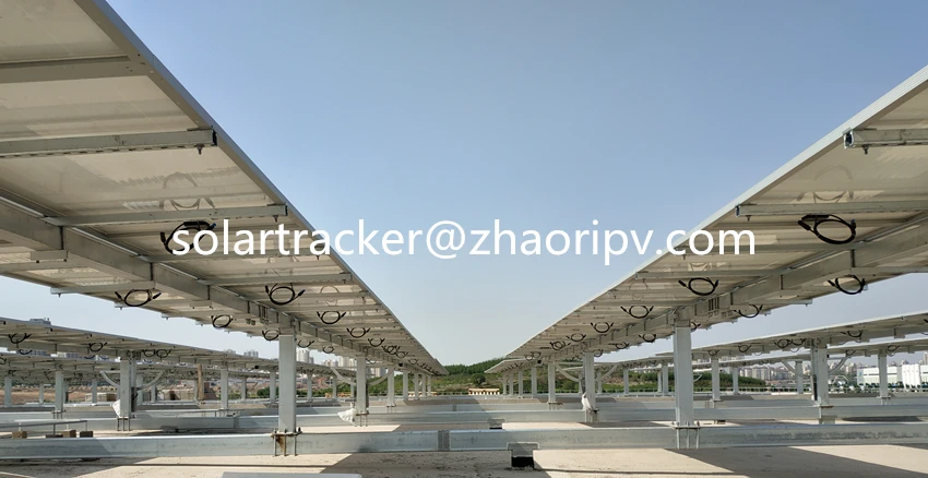 
 Горизонтальная одноосевая система слежения за солнечной батареей (Однорядный тип)  