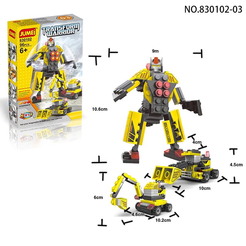 Small Size Box Promotion and Collection  Building Blocks Toy Robots