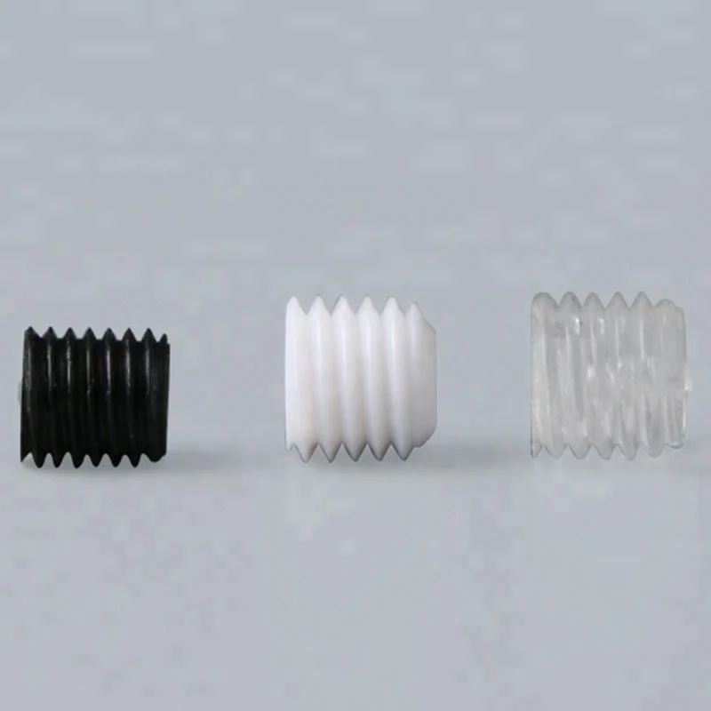 Slotted Nylon Plastic Set Screw With Flat Point