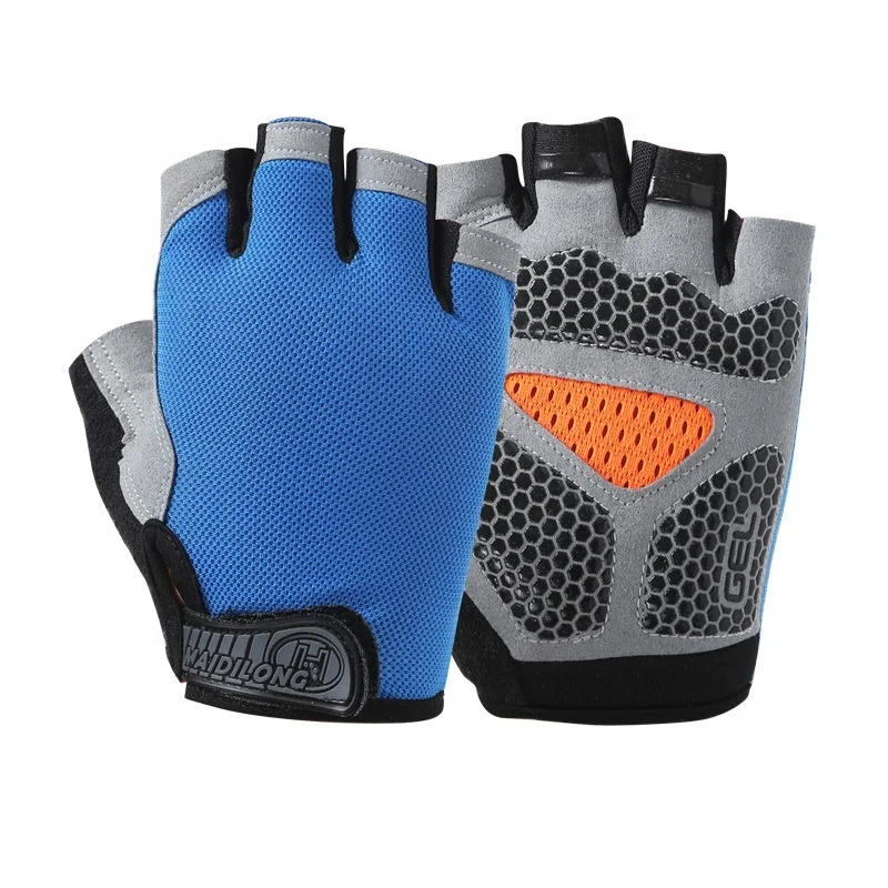 Skid Resistance Outdoor Sports Half Finger Bike Gloves