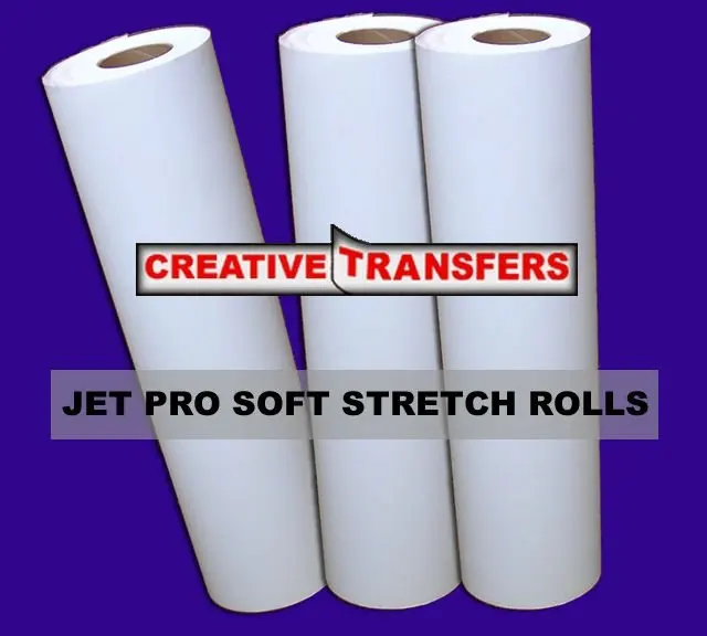 JET-PRO Soft Stretch Inkjet Heat Transfer Paper Roll