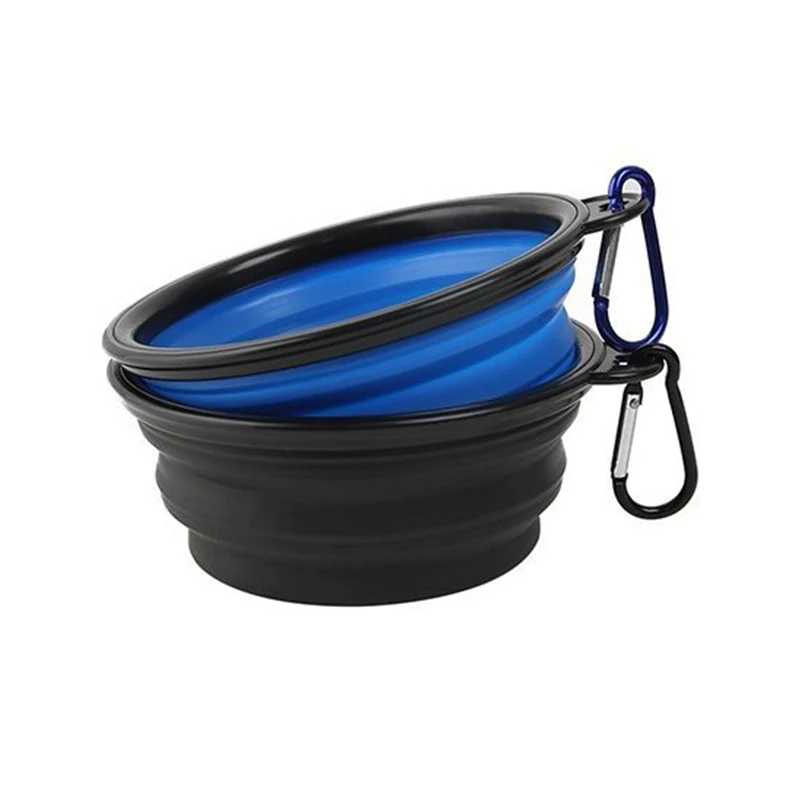 Portable Silicone Pet Bowl Silicone Slow Feeder Collapsible Sublimation