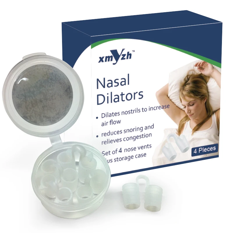 Anti Snore Nose Vents Nasal Dilator Nose Clip Snoring Relief Sleep Aid Breathing Improvement Device for Men Women Home Use