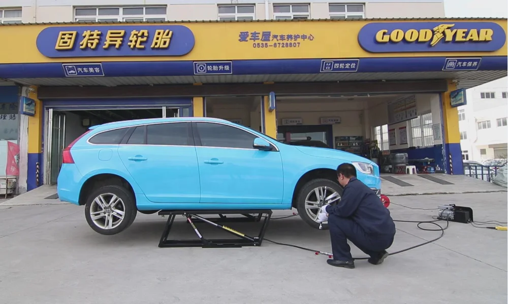 3.5T Capacity Car Washing Lift Portable Car Lift  Quick Ramp