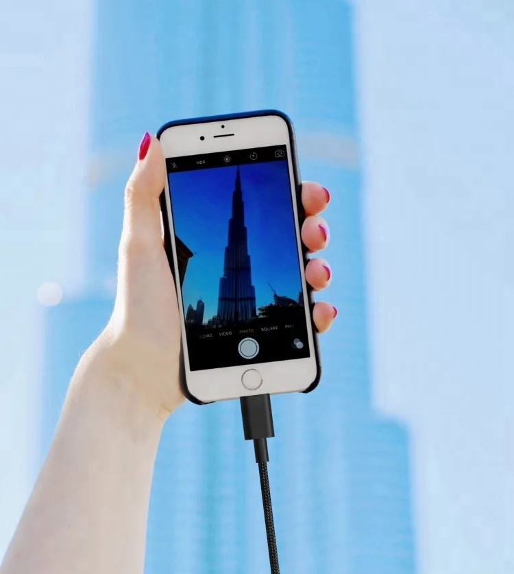 Лучшая продажа MFi 1 м 2.4A нейлоновый Плетеный алюминиевый сплав оболочка для iphone кабель