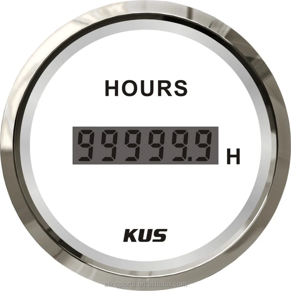 KUS 52 мм автомобилей Лодка двигатель час метр колеи с подсветкой 12 В/24 В