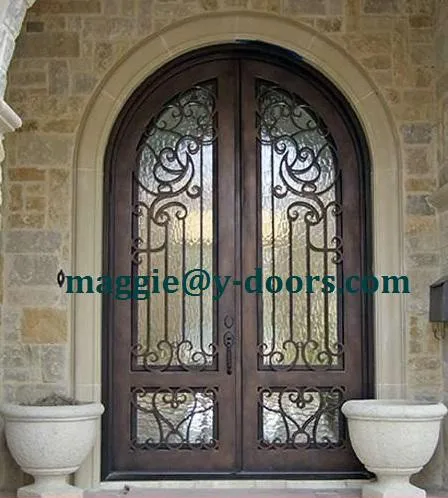 Full Rounded Top Double Entrance Door Wrought Iron Door Main Steel Security Door With Kick Plate Buy Wrought Iron Security Screen Doors Italian Steel Main Doors Stainless Steel Security Doors Product On Alibaba Com