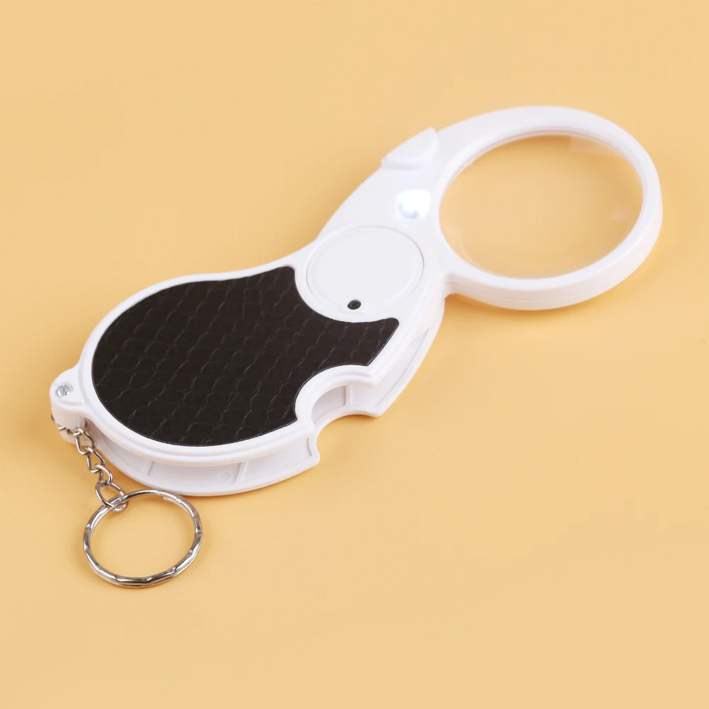 Bijia No. 6901 5x 45mm Foldable Led Light Pocket Keychain Jewelers Loupe Magnifier Buy Folding