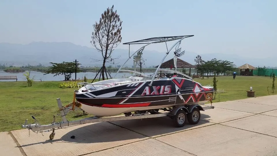 4-тактный спортивные моторная лодка waveboat Высокое качество волна лодка