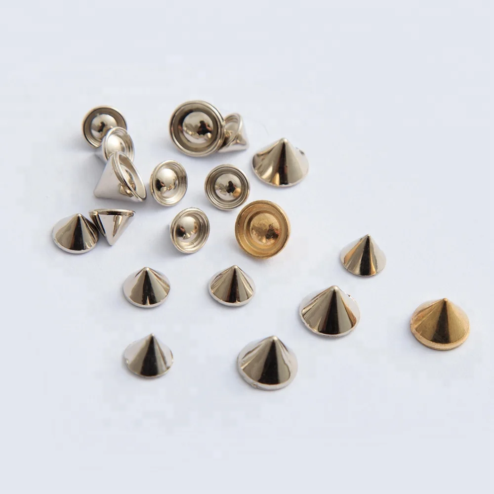 Plastic Beads Punk Sewing Spikes Rivet Cone Stud Bead DIY for Bag Garment Leathercraft