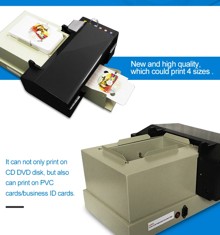 Cheap Digital Pvc Id Card Printing Machine With 51pcs Pvc Tray And 20pcs Printable Inkjet Card