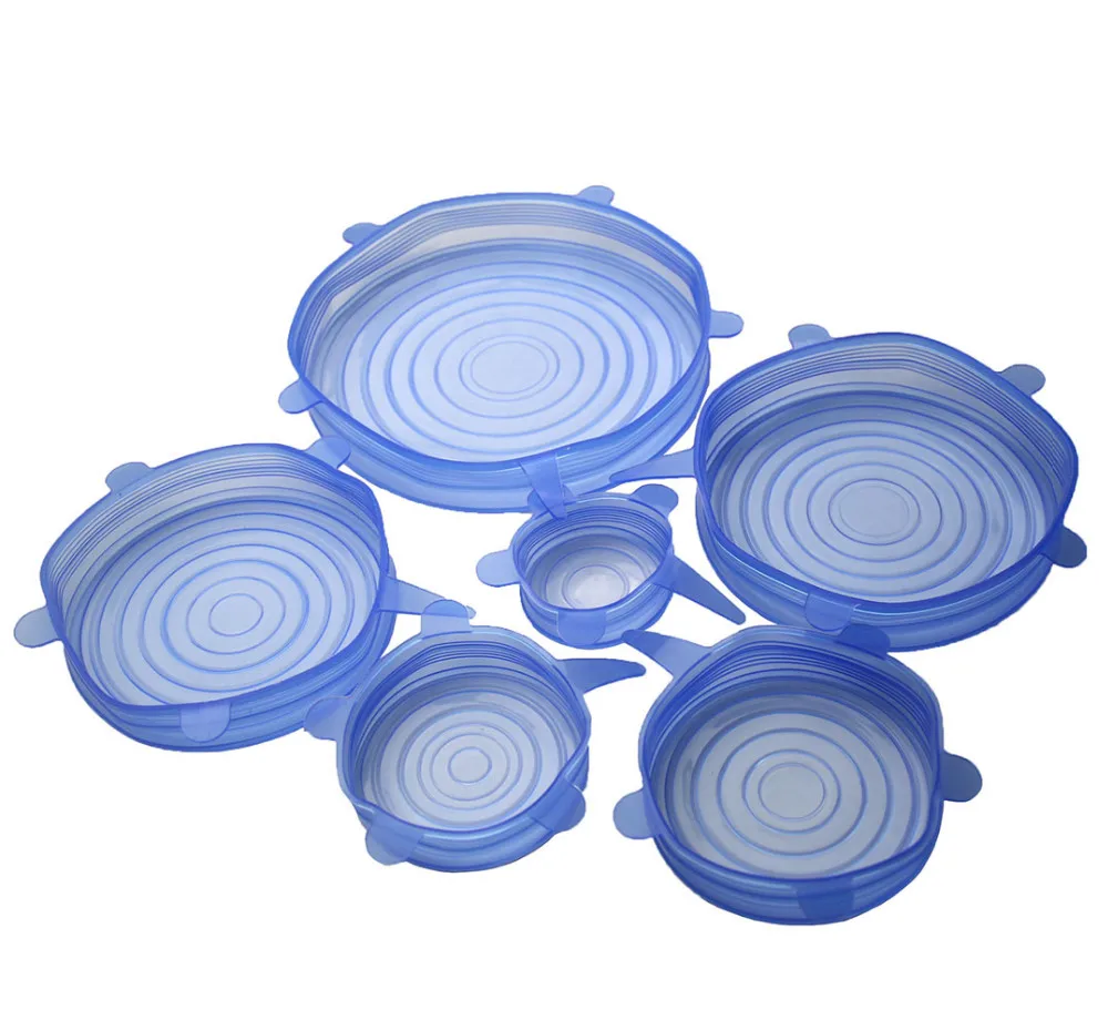 Reusable Silicone Stretch Lids (6pcs Set)