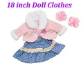 Doll clothes for 18 inch dolls fashionable dress fits for 18 AMERICAN PRINCESS Girl wear doll
