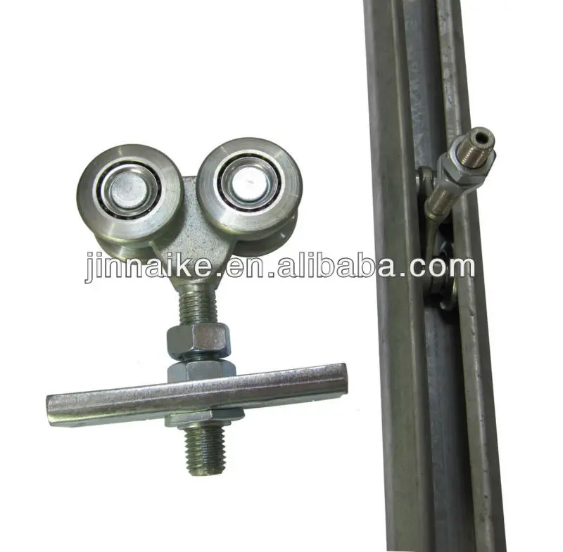 Hardware Sliding Door Metal Trolley Track Hanger Hanging Gate Roller System 