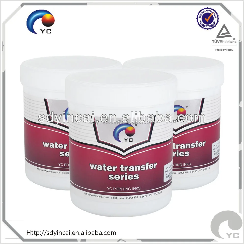 #809 Red/Transparent Protective Coating Peelable Printing Ink for Water Slide Decal