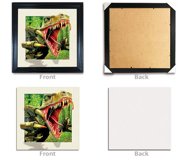 Настенное украшение для спальни 5d линзовидное изображение животного