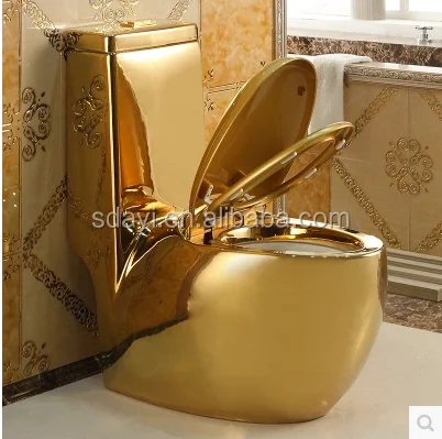 European easy cleaning washdown gold electroplated toilet bowl