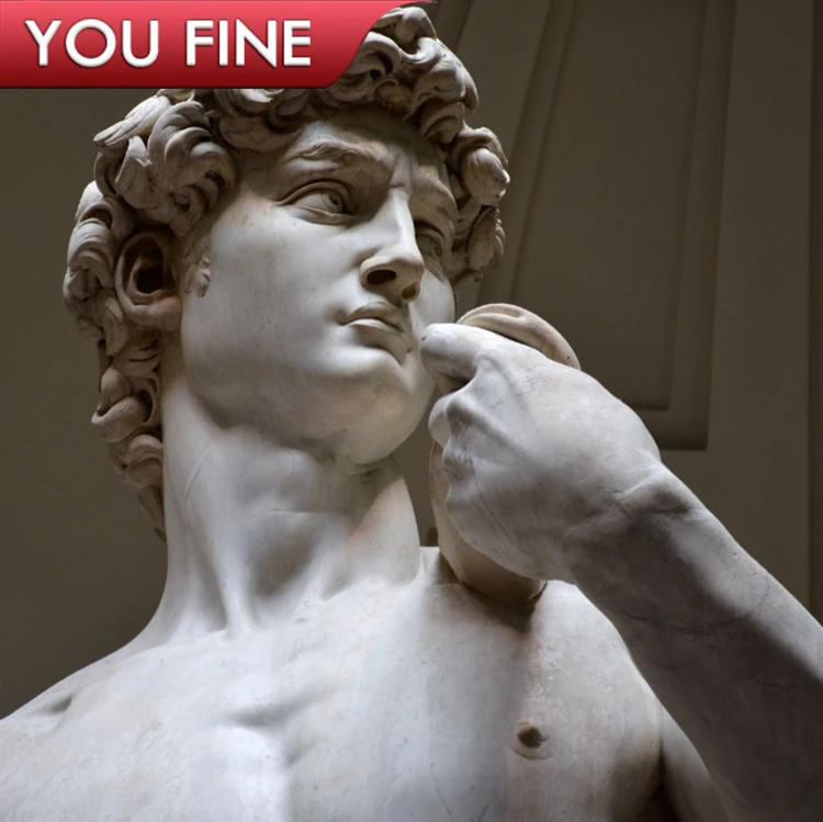 Outdoor Famous Large White Marble Statue of David for Sale