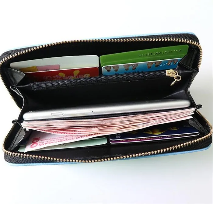 Лидер продаж модный кошелек с вышивкой для подростков изображением пяти маленьких кошек милый женщин