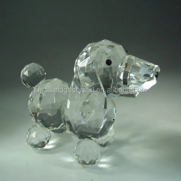 Lovely dog crystal animal figurines