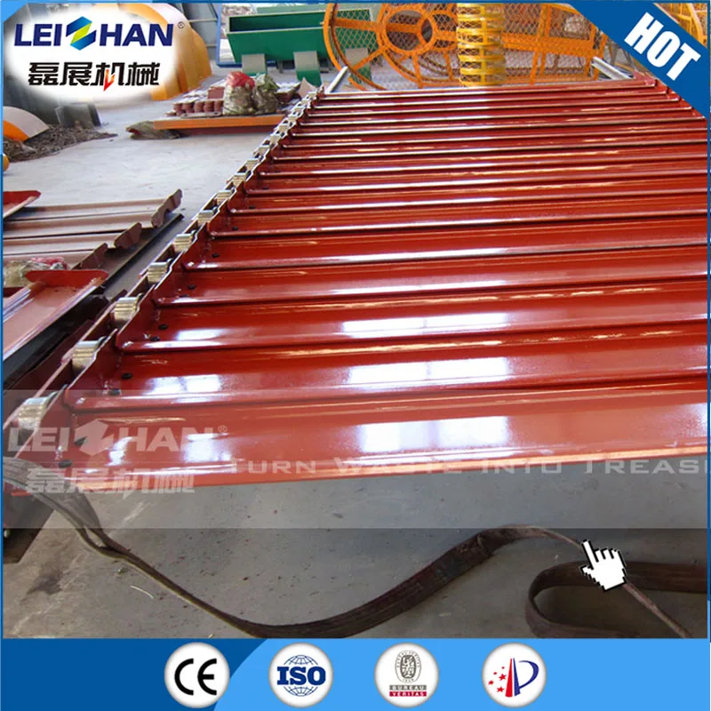Waste Paper Recycling Machine Slat Conveyor Belt