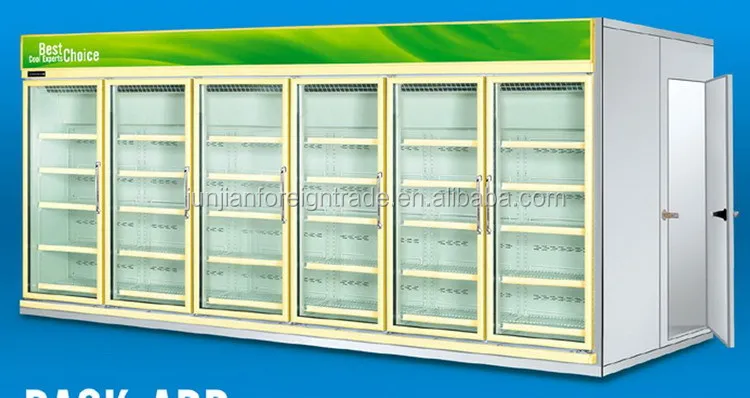 HG-20 2メートル冷蔵飲料ショーケース - CE認証、動的冷却、4段棚