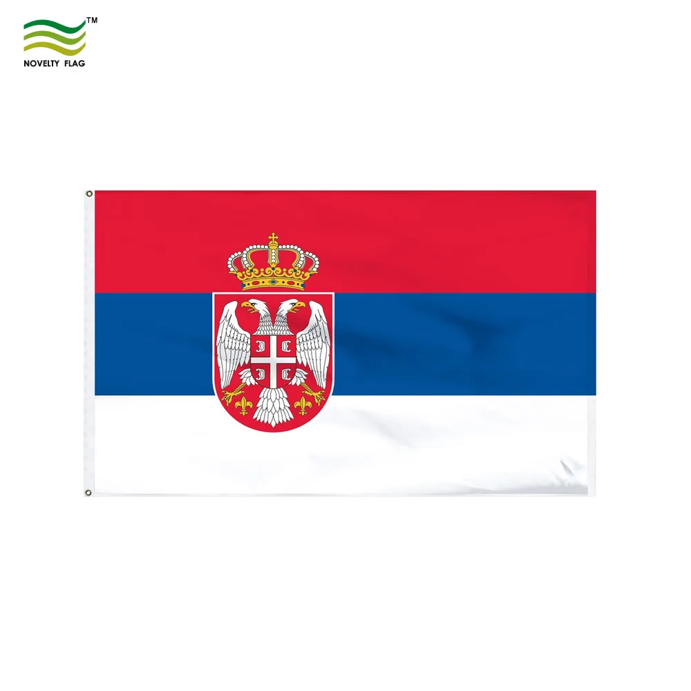 Serbian Flag 3x5ft Republic of Serbia Country National Banner Belgrade Serb 