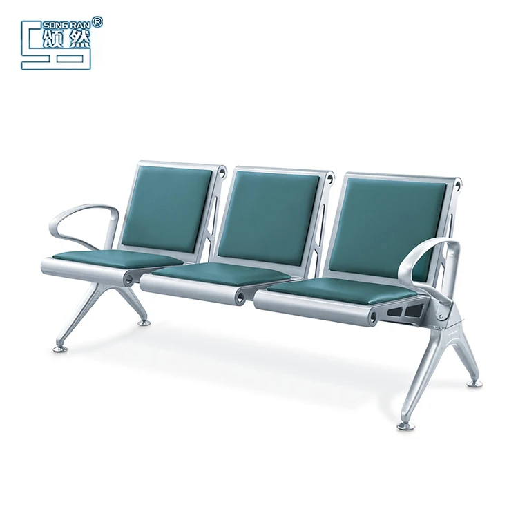 Triple Chair Bench Comfortable Waiting Room Solution