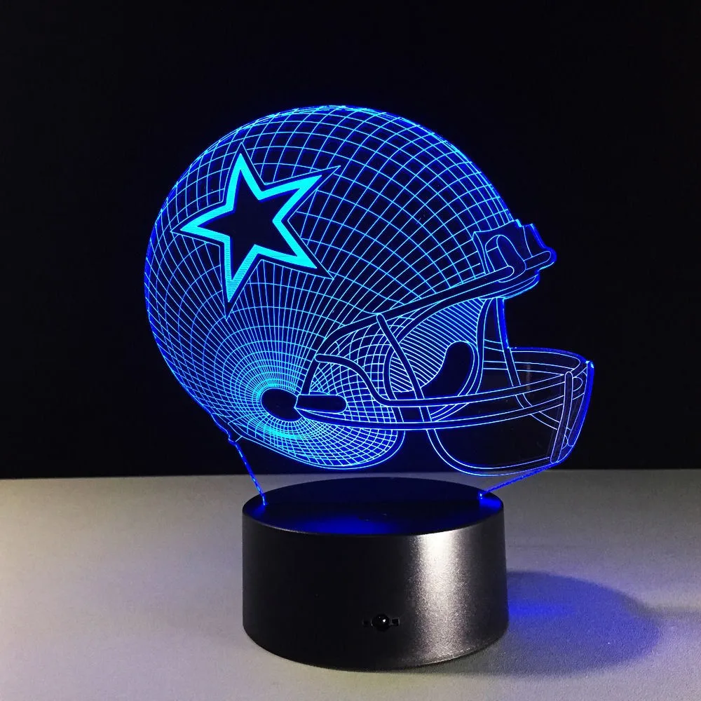 Wholesale NFL terms Dallas Cowboys Helmet 7 Color changing custom