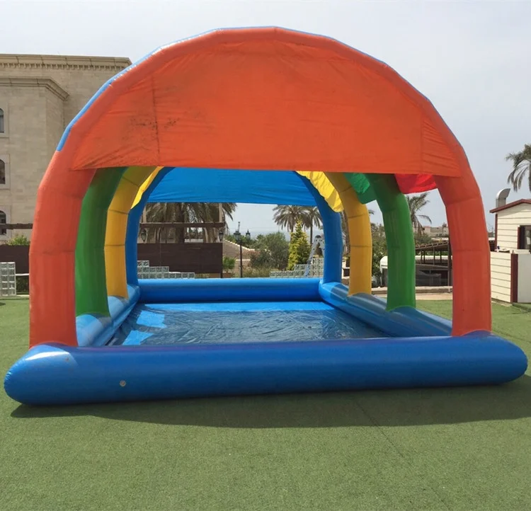 children swimming pool with roof 12x8 meter inflatable pool with