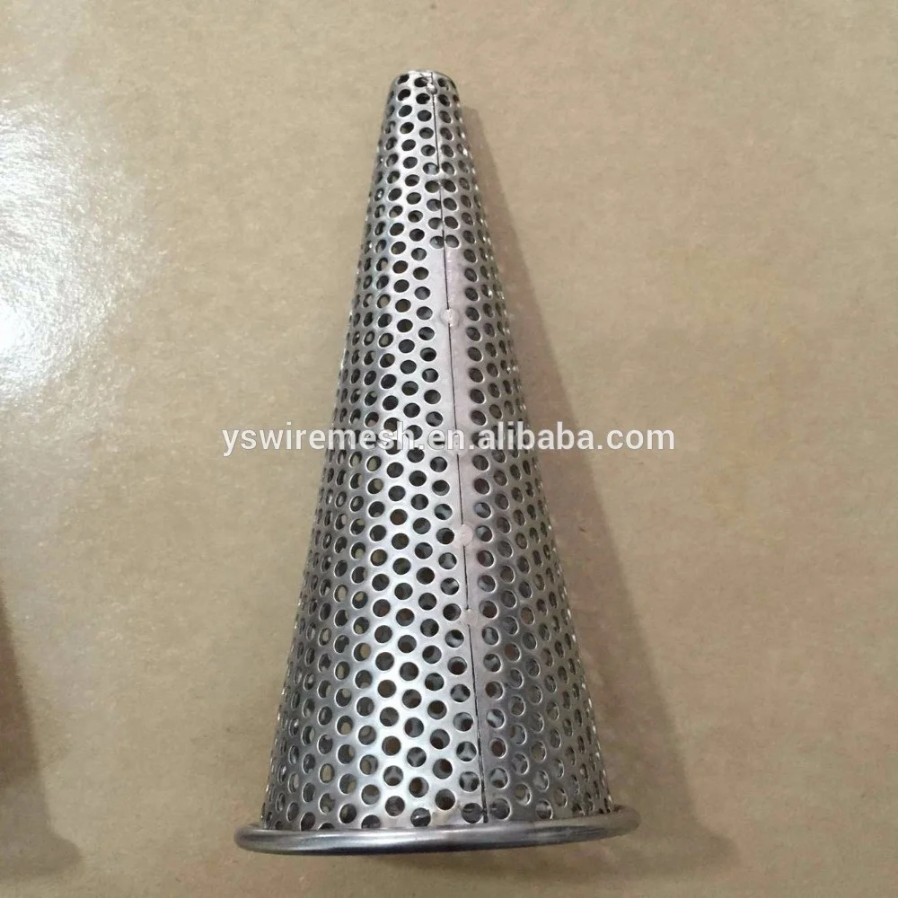 Ss304 Food Grade Customized Stainless Steel Perforated Tubes Cone for Filtration
