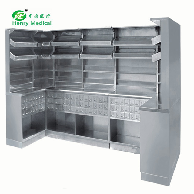 
 HR-C05 Hospital Furniture  Chinese Medicine Cabinet  with drawers  